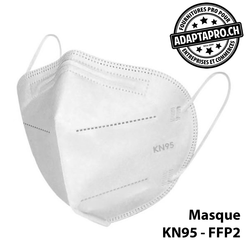 Masque FFP2 Noir - Norme CE EN149 - 10 pièces